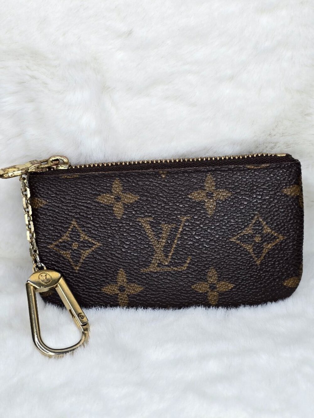 Louis Vuitton Monogram Key Pouch Coin Purse 4.5"x2.5"
